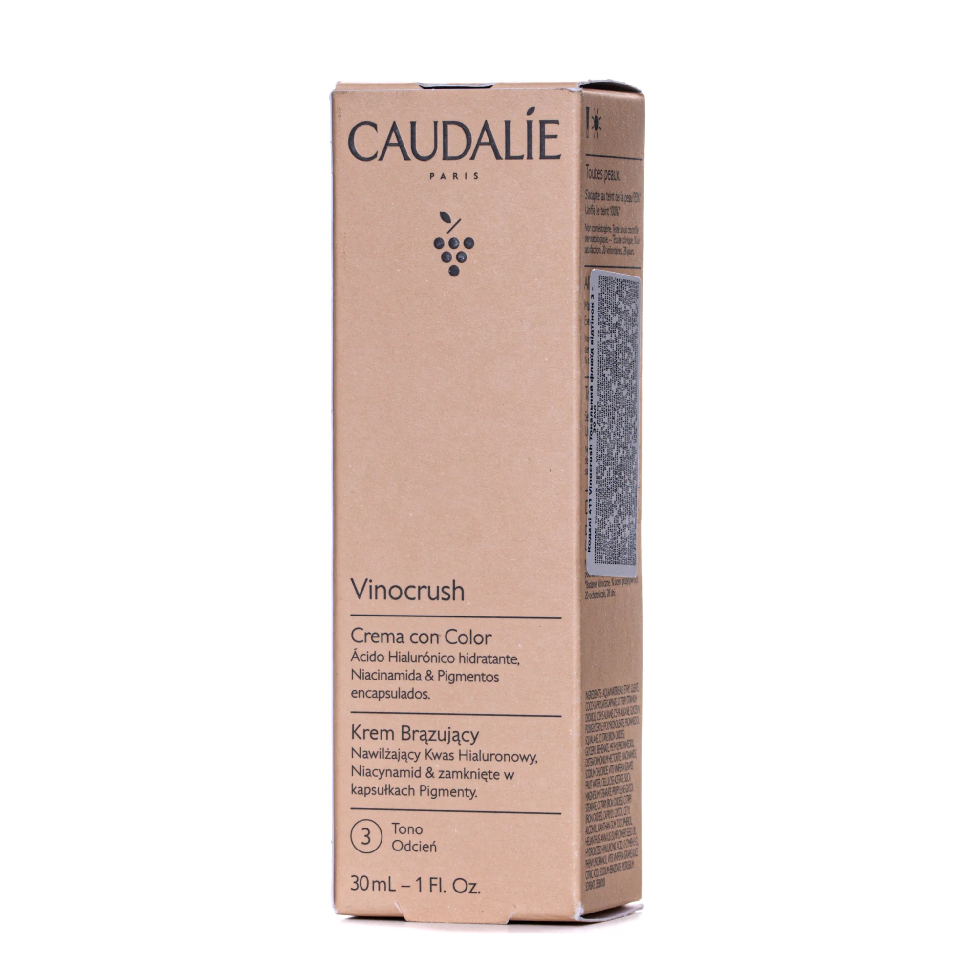 Тональний флюїд Caudalie (Кодалі) Винокраш відтінок 3, 30 мл