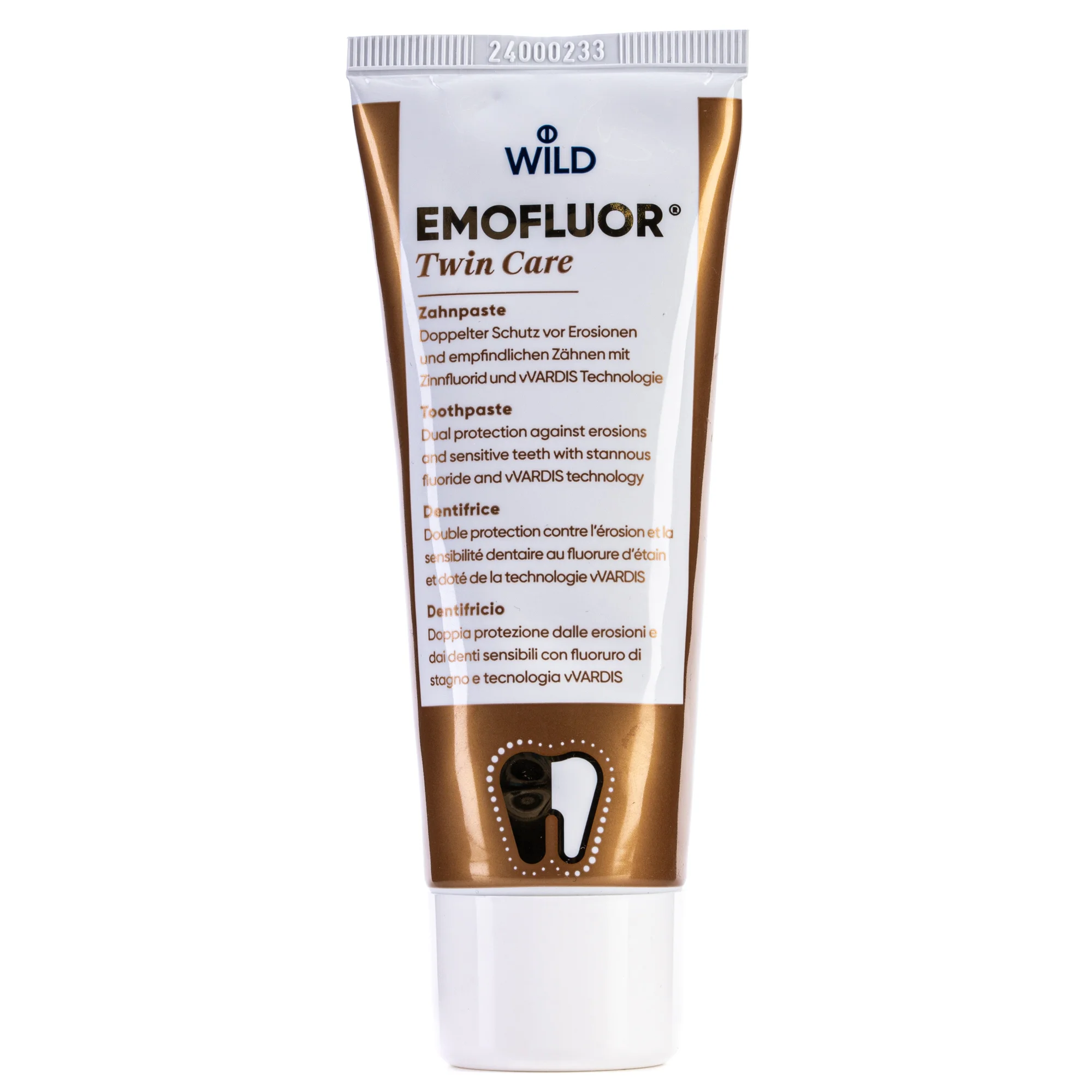 Зубна паста Emofluor (Емофлуор) з подвійним захистом від ерозії, 75 мл