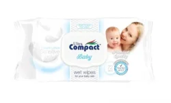 Серветки вологі Ультра Компакт (Ultra Compact) Бейбі Сенсетив (Baby Sensitive)з клапаном, 72 шт.