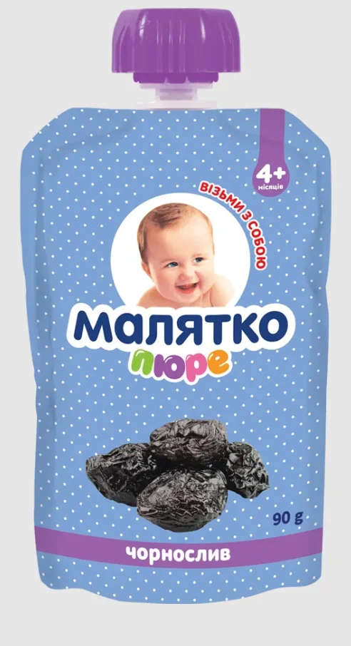 Пюре фруктове Малятко чорнослив, 90 г