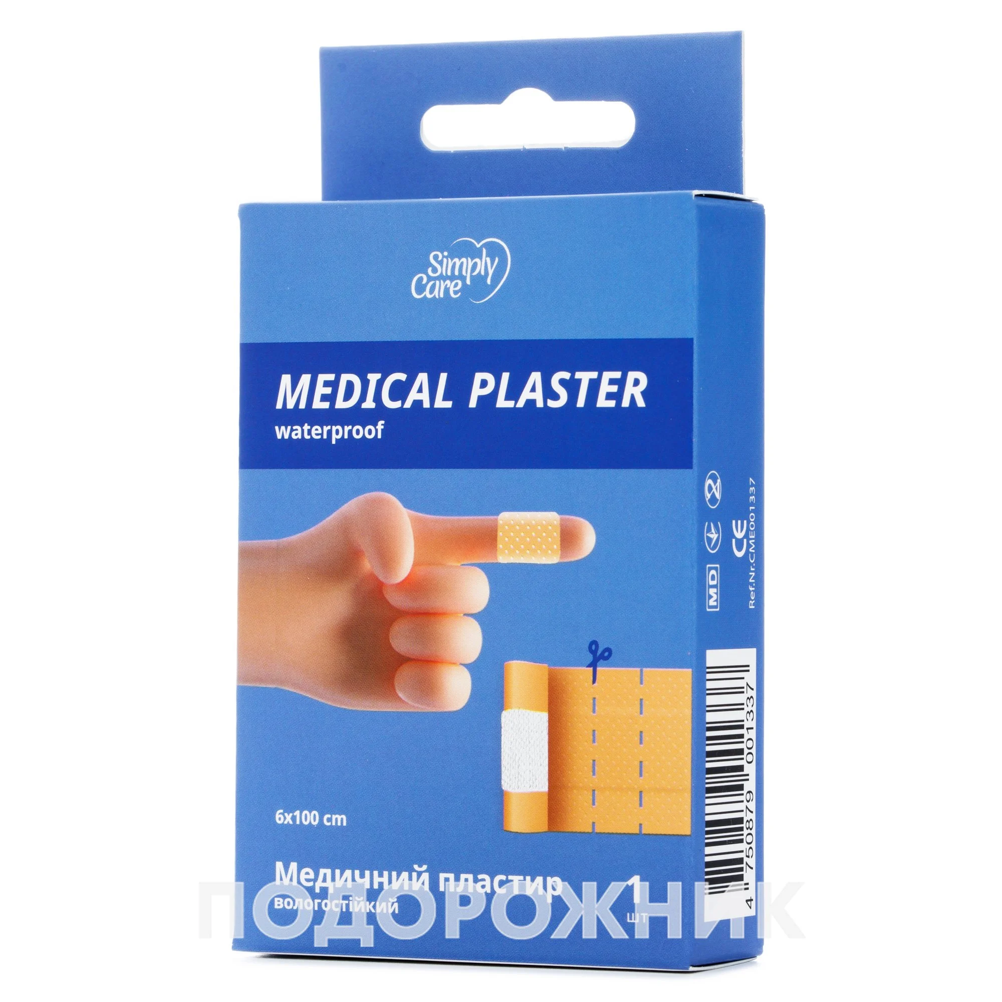 Пластир-смужка Сімплі Кеа (Simply Care) 100 см, 1 шт.