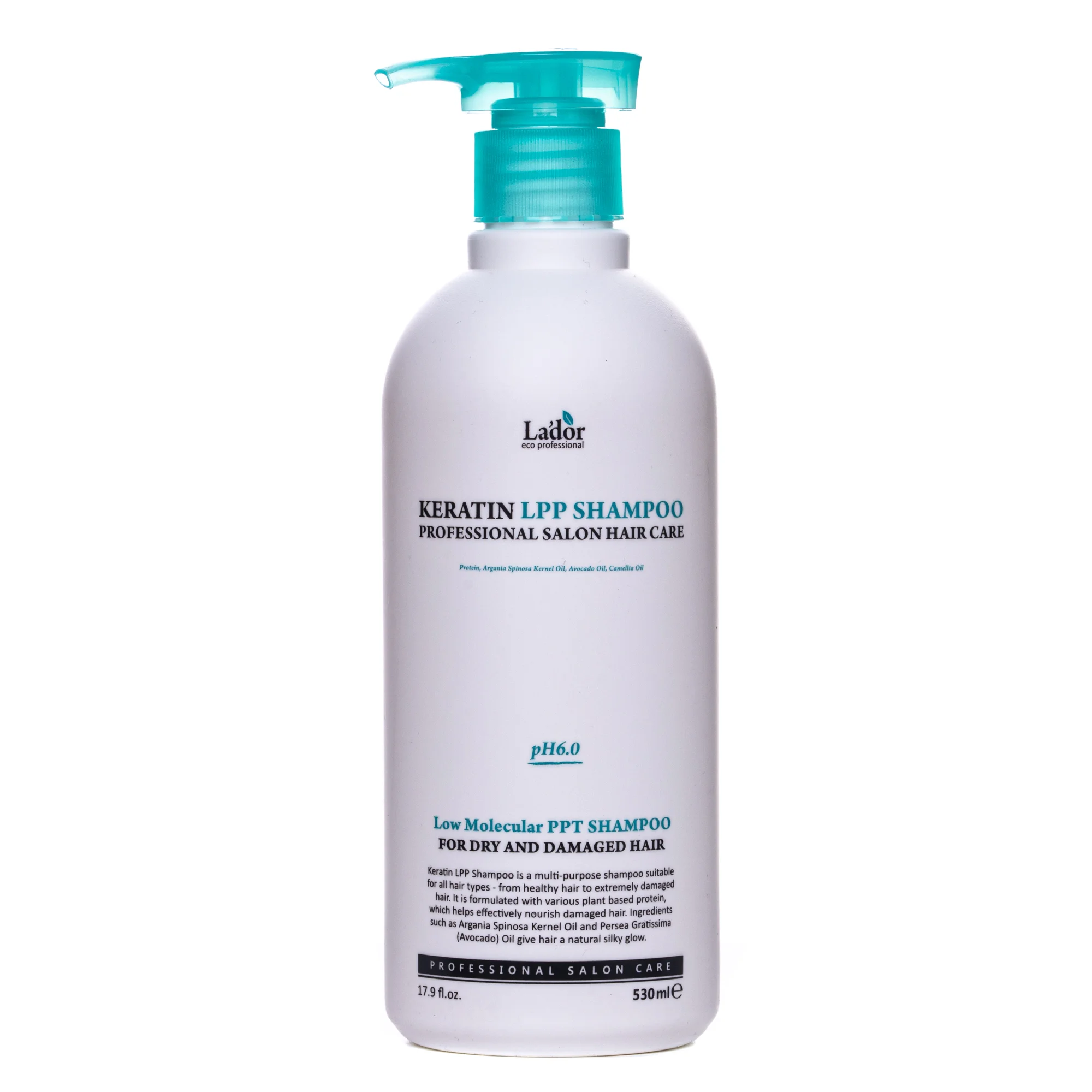 Шампунь La’dor (Лядор) Keratin LPP кератиновий безсульфатний, 530 мл