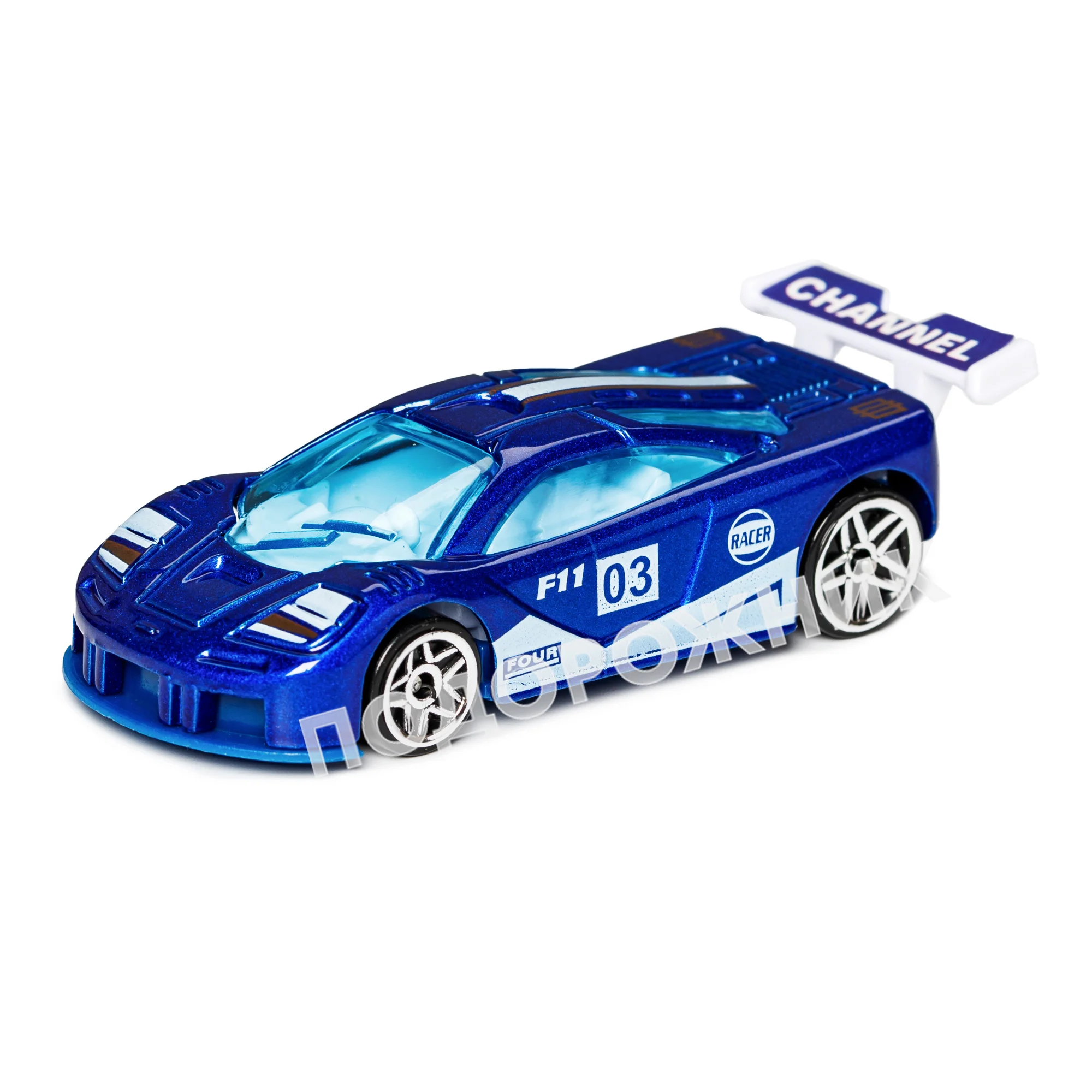 Машинка RevRace (РевРейс) рейсинг синій, 1 шт.