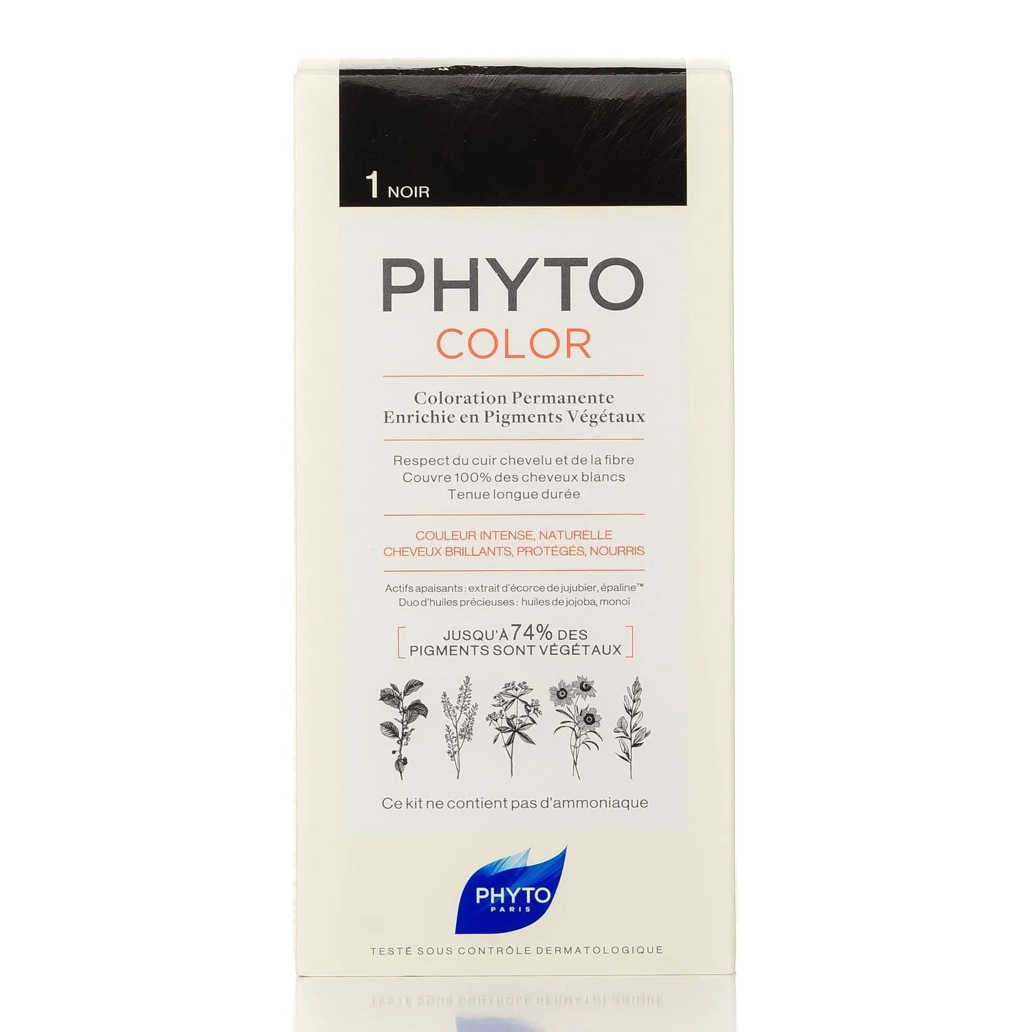 Крем-фарба для волосся Фіто (Phyto) Фітоколор тон 1 чорний, 1 шт.