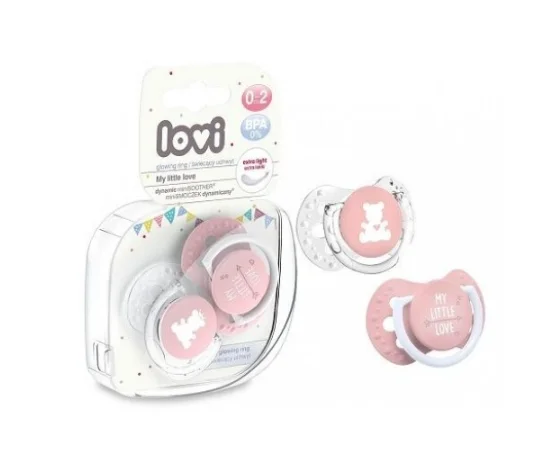 Пустушка силіконова Canpol (Канпол) Lovi My Little Love, для дівчат, 0-2 місяців, 2 шт.