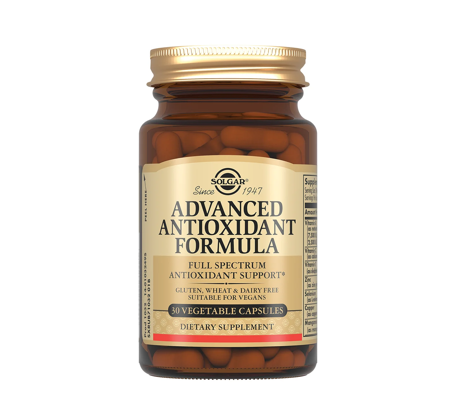 Солгар Антиоксидантна Формула (Advanced Antioxidant Formula) у капсулах, 30 шт.