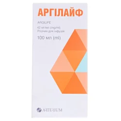 Аргилайф (Argilife) раствор для инфузий 42 мг/мл, 100 мл