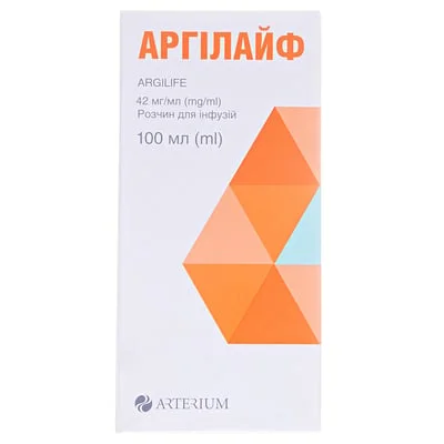 Аргилайф (Argilife) раствор для инфузий 42 мг/мл, 100 мл