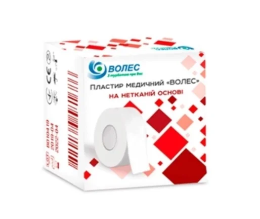 Пластир медичний Волес на нетканій основі, 1 см*500 см, 1 шт.