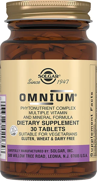 Солгар Омніум мультивітамінний комплекс з антиоксидантами таблетки, 30 шт.