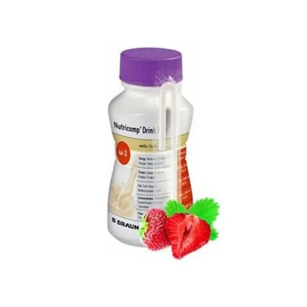 Ентеральне харчування Nutricomp (Нутрікомп) Drink Plus зі смаком полуниці, 200 мл