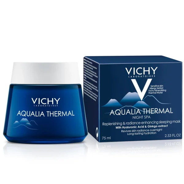 Крем-гель для лица Vichy (Виши) Aqualia Thermal (Аквалия Термаль) глубоко увлажняющий, ночной СПА, 75 мл