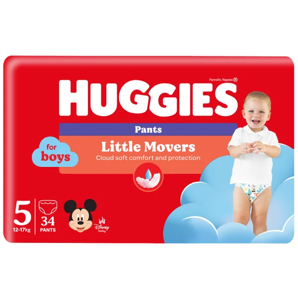 Підгузки-трусики Хагіс Пантс 5 для хлопчиків (Huggies Pant) (12-17кг), 34 шт.