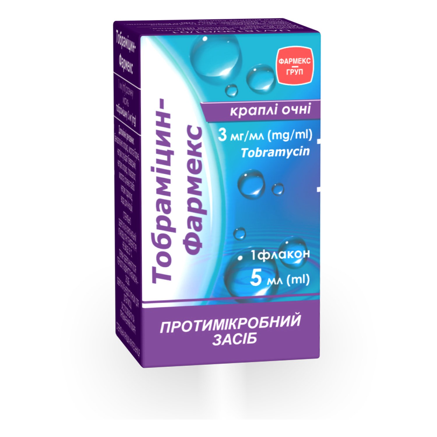 Аналоги препарату Тобраміцин-Фармекс краплі для очей, 3 мг/мл, 5 мл .