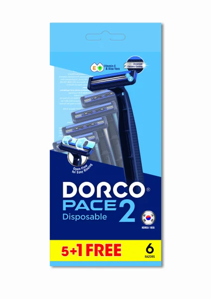 Бритва одноразова Дорко Пасе 2 для чоловіків 2 леза №6
