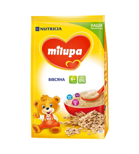 Milupa (Мілупа) каша безмолочна вівсяна для дітей від 6 місяців, 170 г