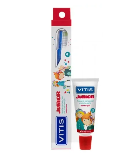 Зубна щітка дитяча Дентайд Вітіс (Vitis) Джуніор+зубний гель, 15 мл