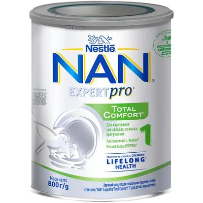 Сухая молочная смесь NAN (НАН) ExpertPro Total Comfort 1, 800 г