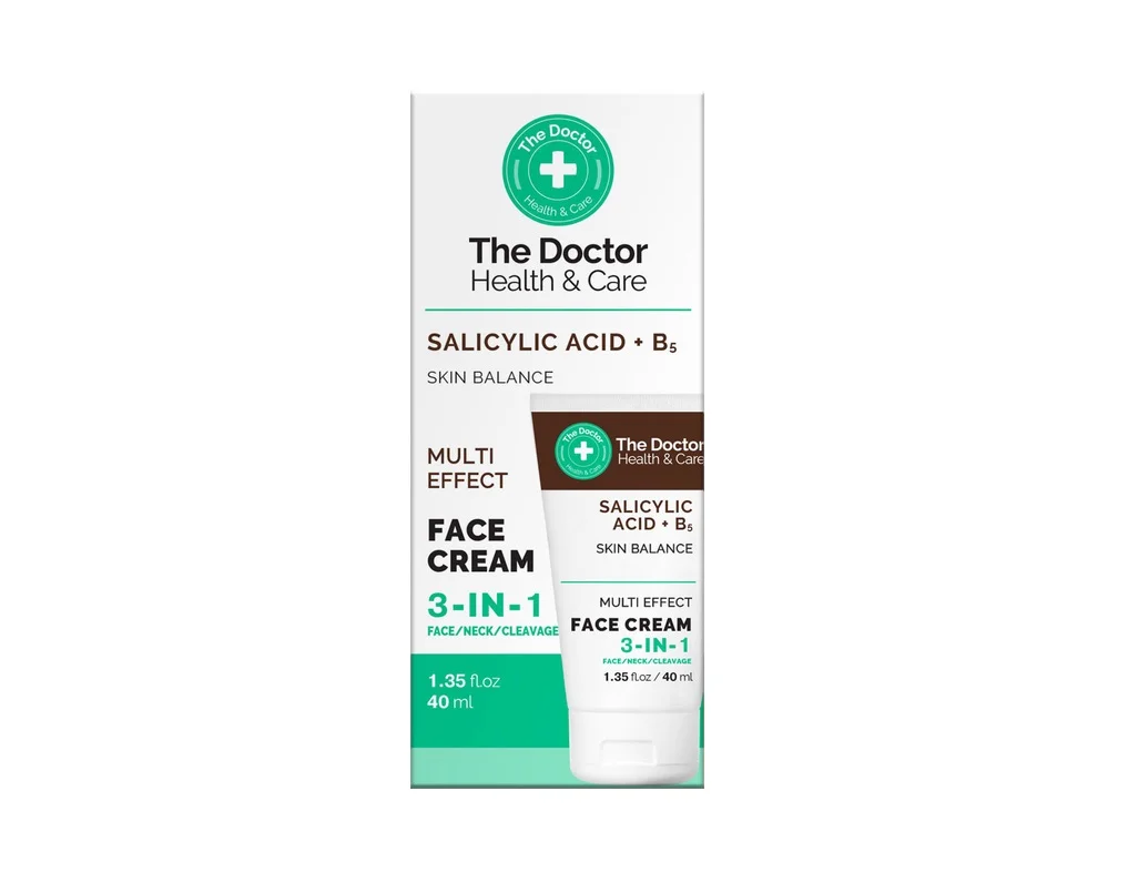 Крем для обличчя The Doctor Health & Care 3 в 1 Salicylic acid + B5, 40 мл