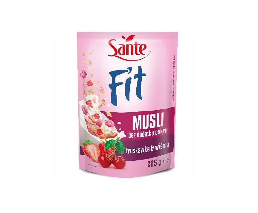 Мюслі Sante (Санте) Fit полуниця вишня, 225 г