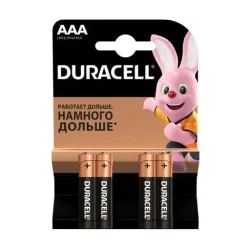 Батарейки Дюраселл Базік (Duracell Basic) AAA 1.5V LR03, 4 шт.