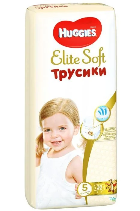 Підгузники-трусики Huggies (Хагіс) Elite Soft Pants 5, від 12 до 17 кг, 38 шт.