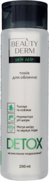 Тоник для лица Beauty Derm (Бьюти Дерм) Detox (Детокс), 250 мл