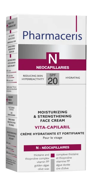 Крем для лица Pharmaceris N Vita-Capilaril (Фармацерис Н Вита-Капиллярил) увлажняющий с укрепляющим эффектом SPF 20, 50 мл