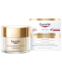 Крем для обличчя Еуцерин (Eucerin) Гіалурон-філлер+Еластісіті Антивіковий денний для сухої шкіри СПФ15, 50 мл