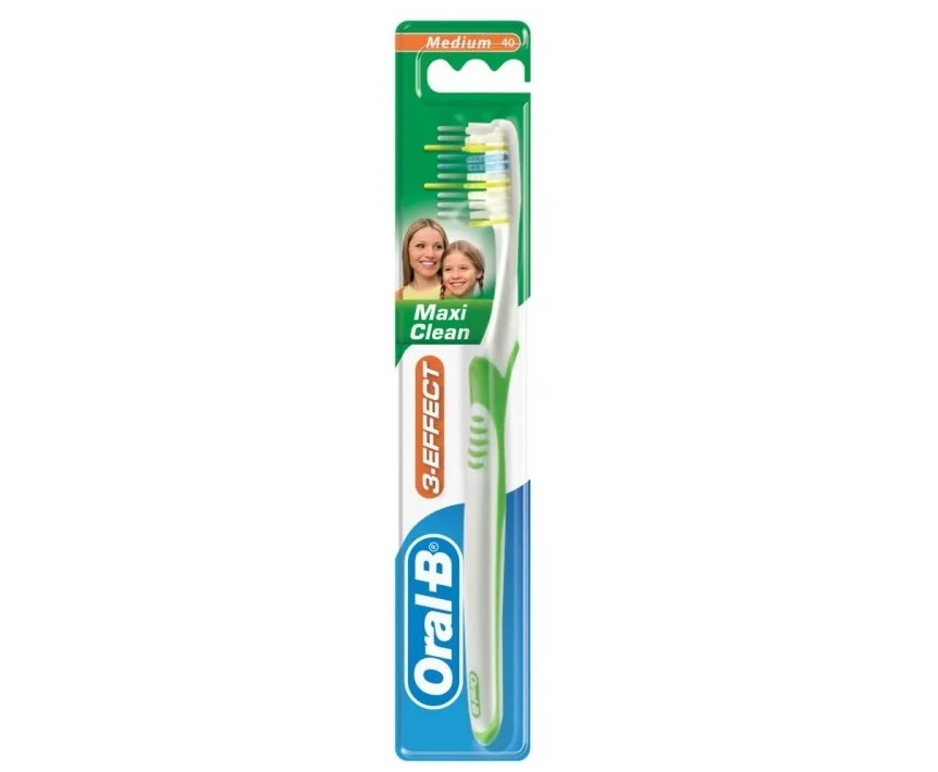 Зубна щітка Oral-B (Орал-Б) Maxi Clean 1-2-3, середньої жорсткості, 1 шт.