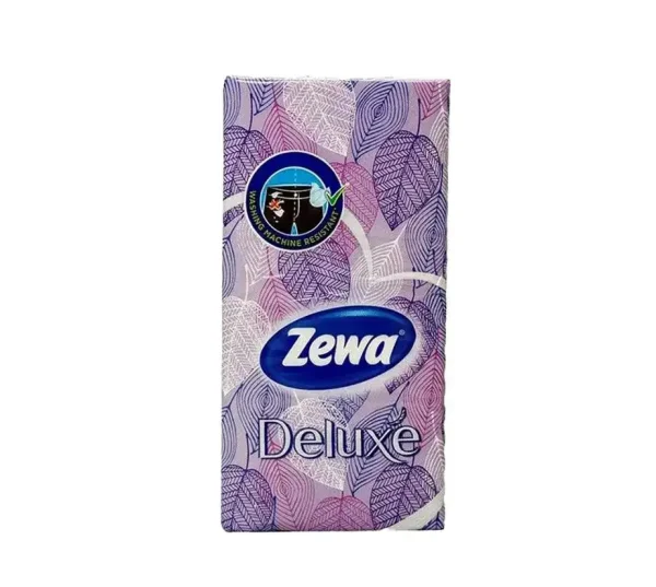 Платки носовые Zewa (Зева) Deluxe белые 3-слойные, 10 шт.