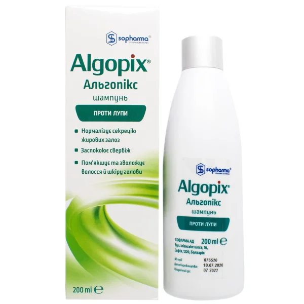 Шампунь для волос Algopix (Альгопикс) против перхоти, 200 мл