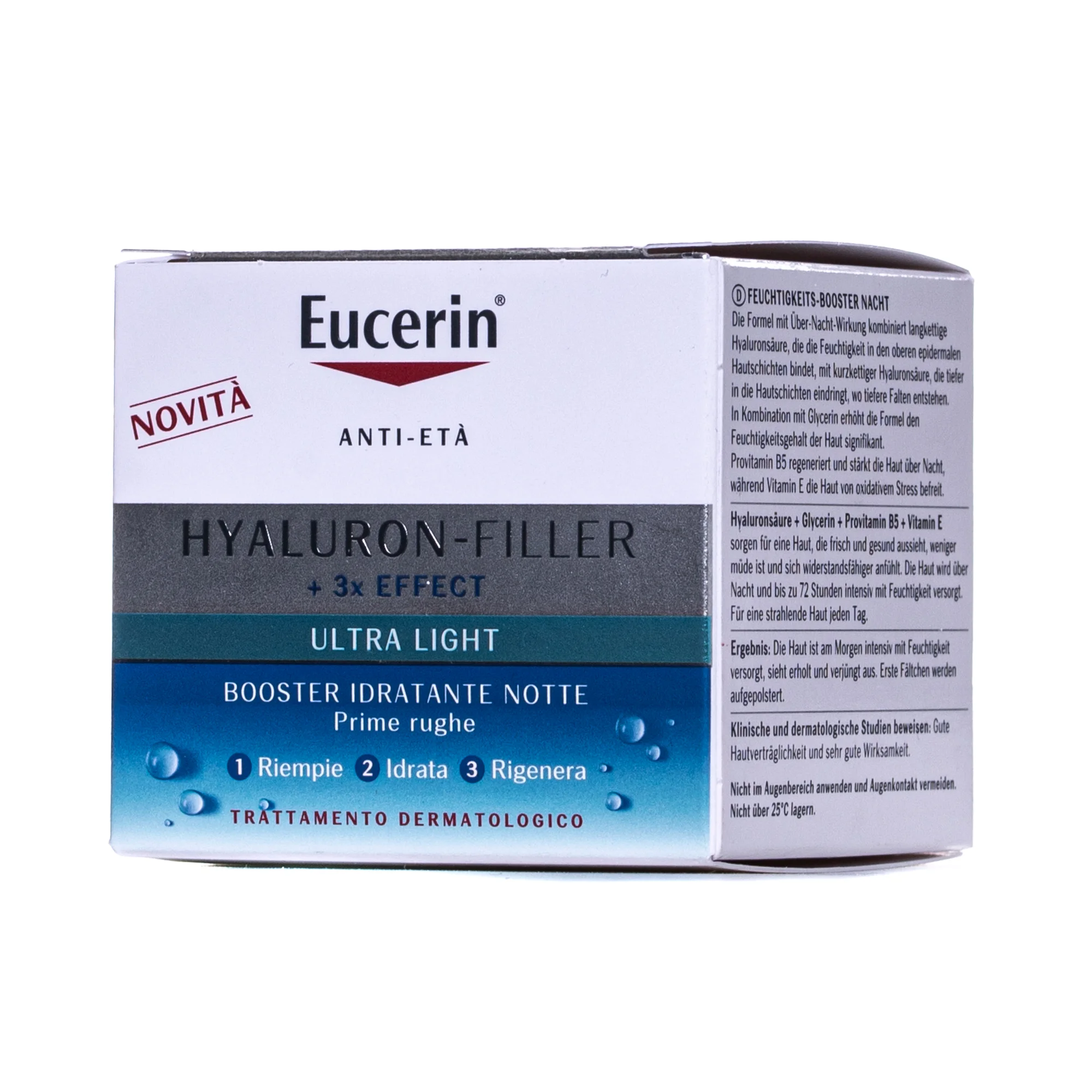 Гель-бустер для обличчя Eucerin (Еуцерин) Hyaluron-Filler нічний ультралегкий, 50 мл