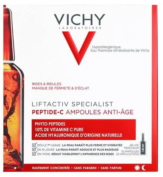 Концентрат Vichy Liftactiv Specialist Peptide-C (Виши Лифтактив Специалист Пептид-С) антивозрастной, ампулы по 1,8 мл, 10 шт.