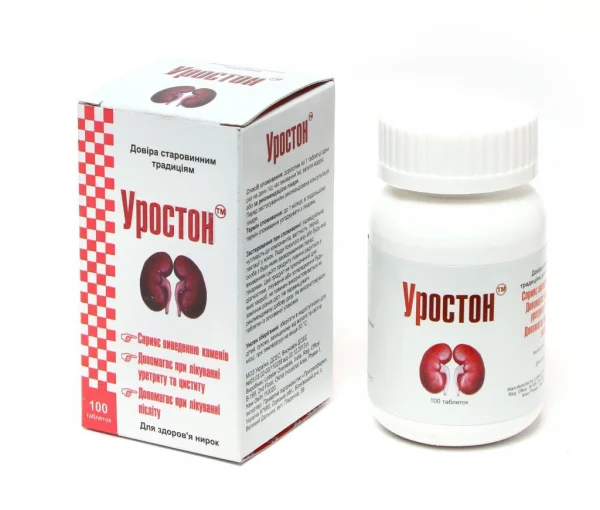 Уростон дієтичная добавка для профілактики запальних захворювань сечостатевої системи у таблетках, 100 шт.