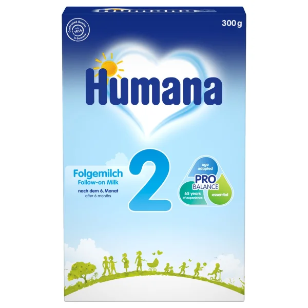 Сухая молочная смесь Хумана (Humana) 2 с пребиотиком, 300 г