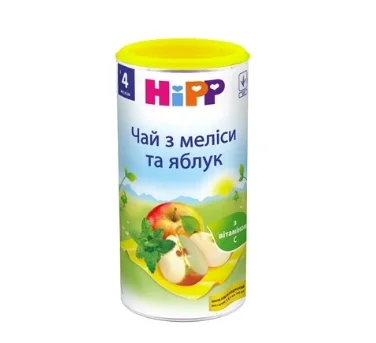 Хипп (HiPP) чай из мелиссы и яблок, 200 г