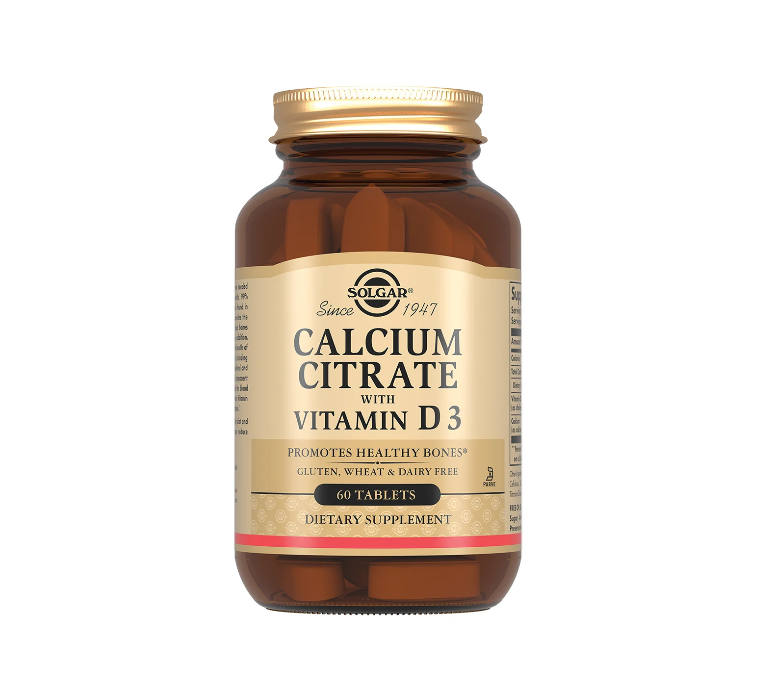 Солгар Кальцію Цитрат з Вітаміном Д3 (Solgar Calcium Citrate Vitamin D3) таблетки, 60 шт.