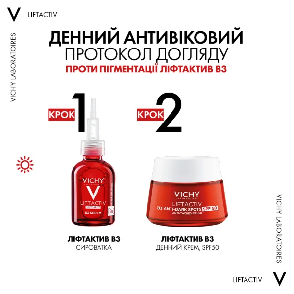 Нічний крем для обличчя Vichy (Віши) LiftActiv В3 з ретинолом