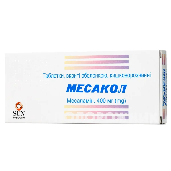Месакол таблетки по 400 мг, 50 шт.