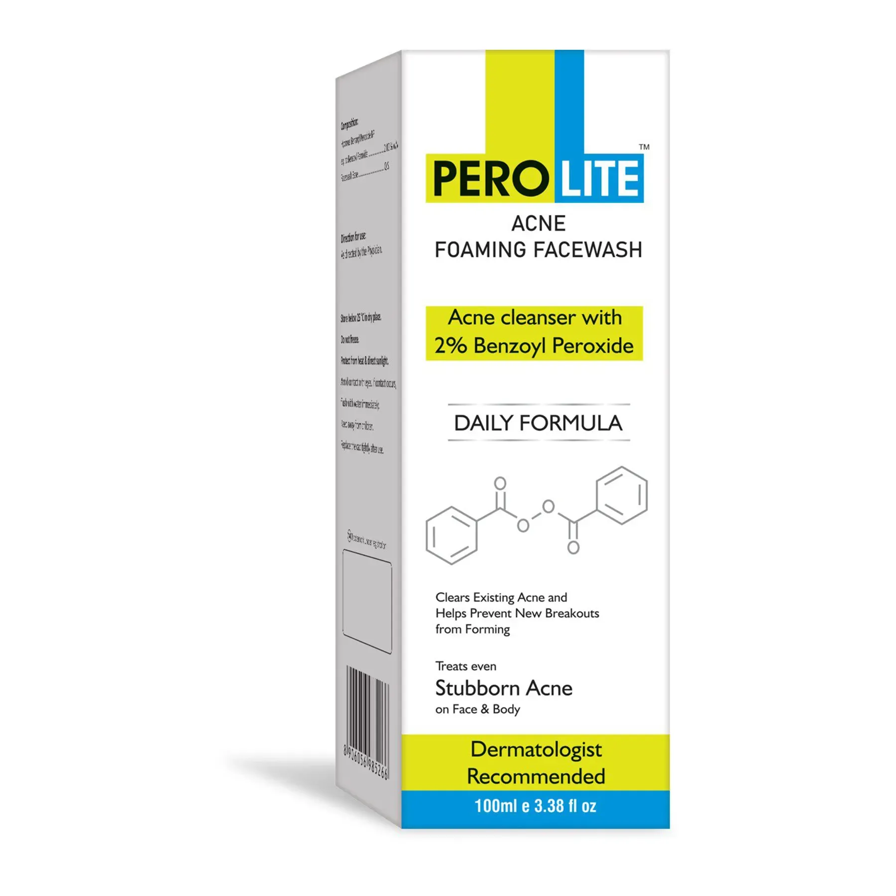 Пінка для вмивання Perolite (Перолайт) 2% для чутливої та проблемної шкіри, 100 мл