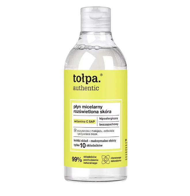 Міцелярна рідина Tolpa (Толпа) Authentic освітлююча для сяйва шкіри, 300 мл