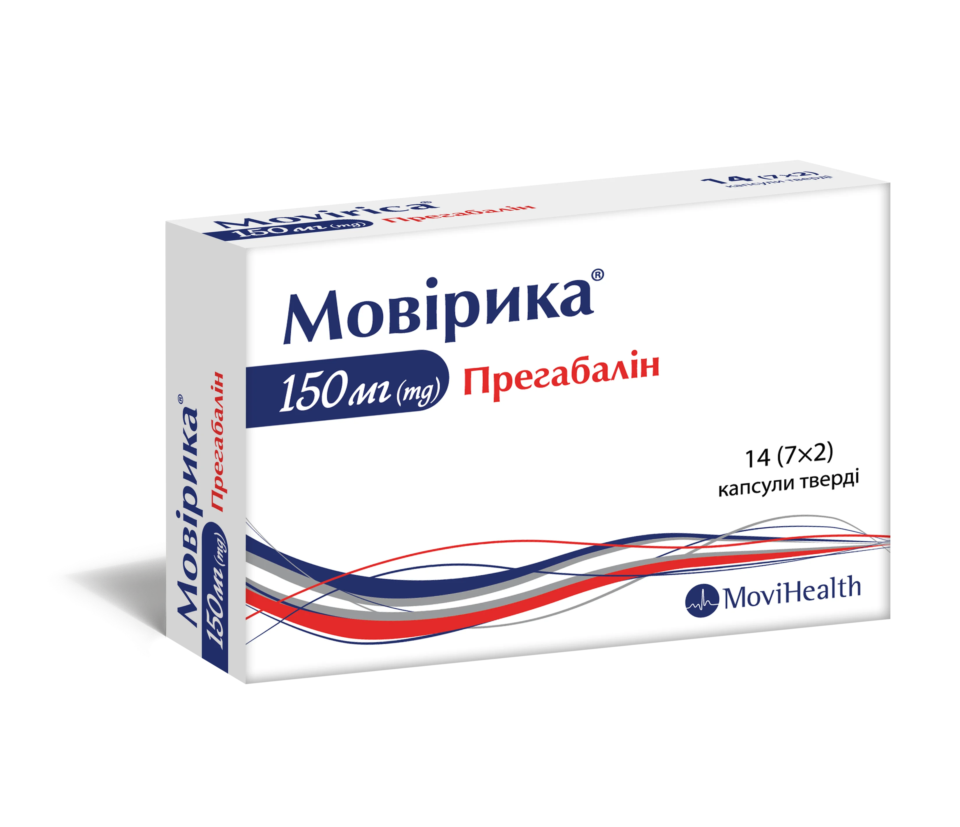 Мовірика капсули по 150 мг, 14 шт.