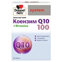 Доппельгерц Сістем Коензим Q10 + Вітаміни 100 капс. №30