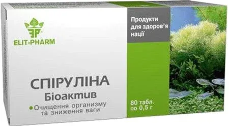 Спирулина Биоактив таблетки, 80 шт.