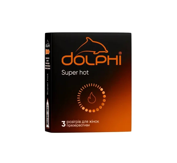 Презервативи Dolphi (Долфі) Super hot зігріваючі, 3 шт.