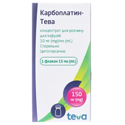 Карбоплатин-Тева концентрат для раствора для инфузий 10 мг/мл, 15 мл
