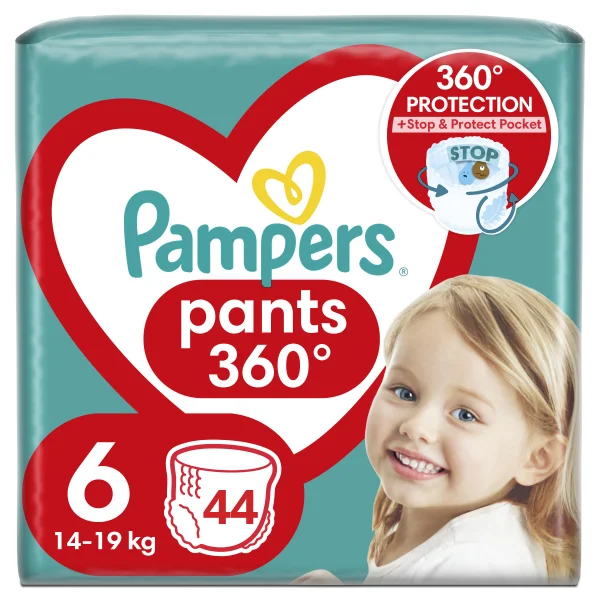 Підгузки-трусики для дітей Pampers Pants (Памперс Пантс) розмір 6, 15+ кг, джамбо упаковка, 44 шт.