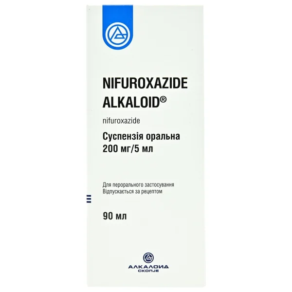 Нифуроксазид Алкалоид суспензия оральная 200 мг/5 мл, 90 мл