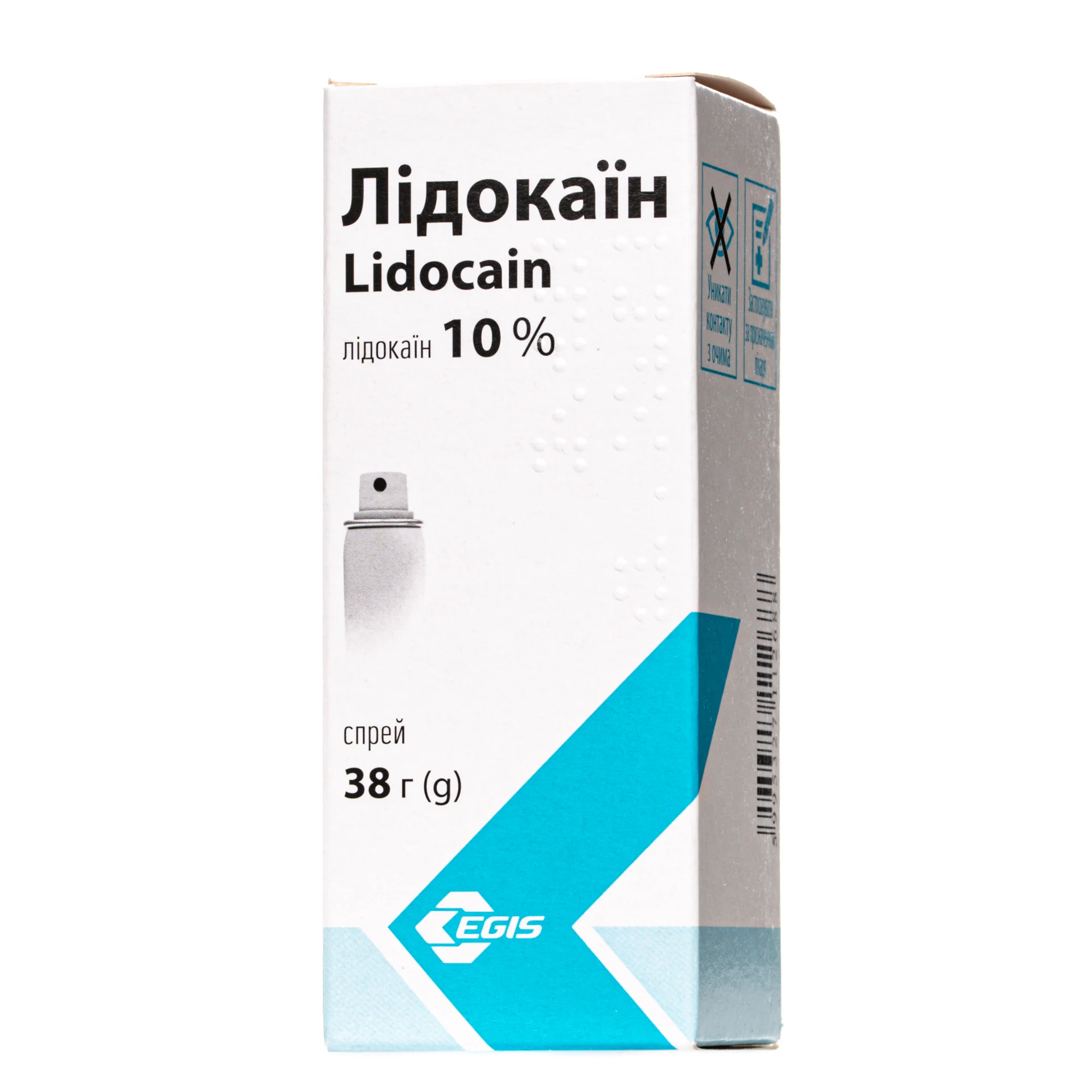 Лідокаїн спрей анестезуючий 10% у балоні, 38 г